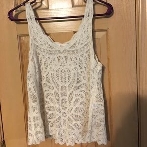 SEE THRU LACE TANK TOP